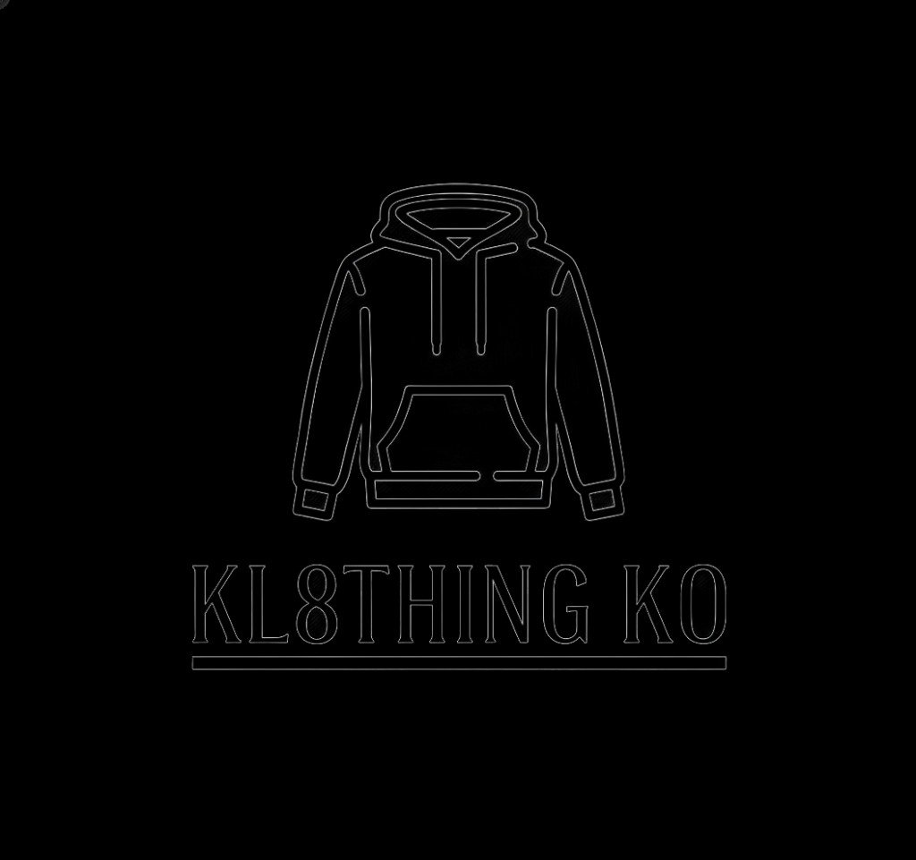 Kl8thing line monogram with hoodie icon
